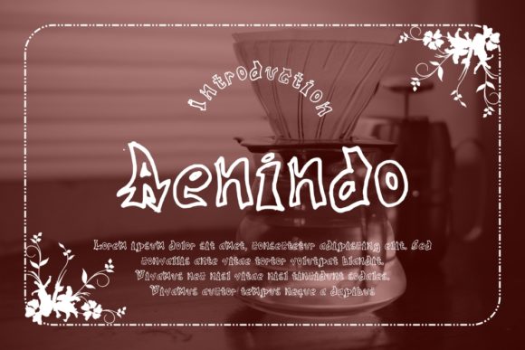 Aenindo: A Display Font That Brings Handmade Charm to Every Project