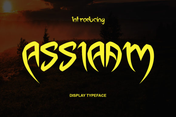 Assiaam: A Distinctive Display Font for Elegant Editorial Design