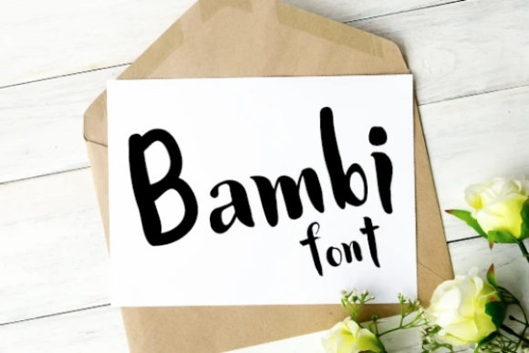Bambi: A Playful Display Font for Editorial Design and Digital Publishing