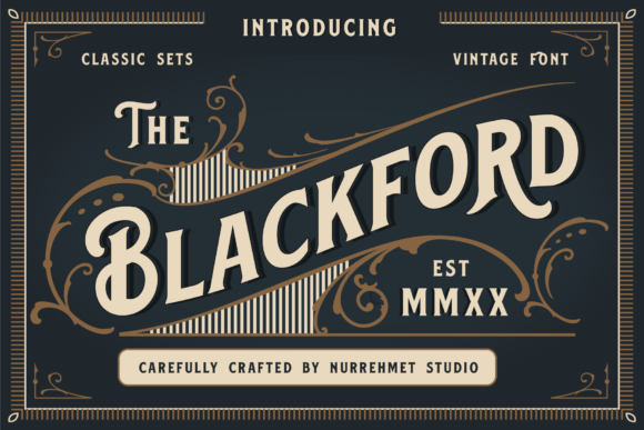 Blackford: A Vintage Display Font for Modern Web Design