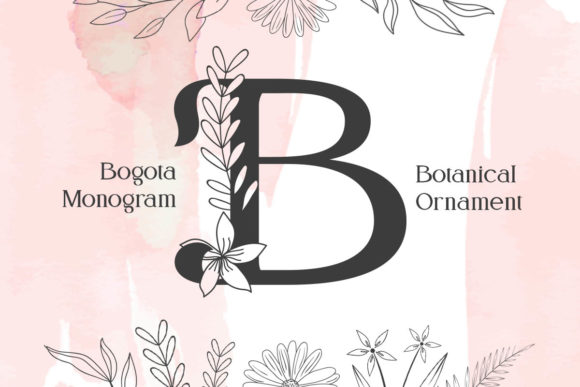 Bogota Monogram: A Romantic Display Font for Editorial Design