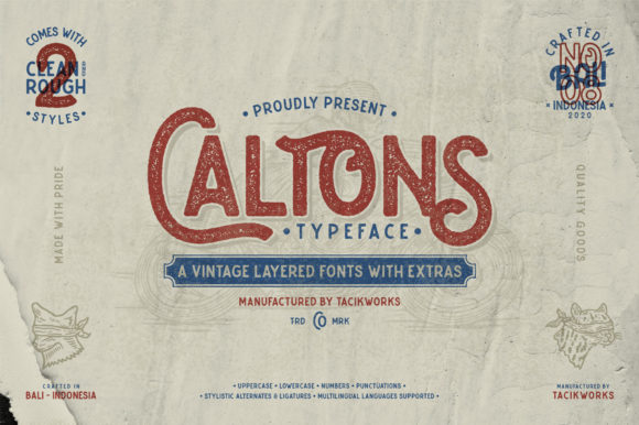 Caltons: A Vintage Display Font That Elevates Modern Marketing Design