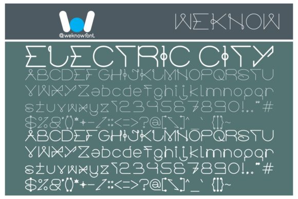 Electric City: A Vibrant Display Font for Creative Editorial Design