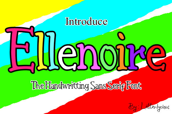 Ellenoire: A Playful Display Font for Creative Editorial Design