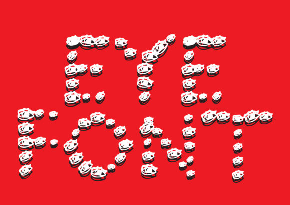 Eye Font: Adding Personality to Digital Designs with a Playful Display Typeface