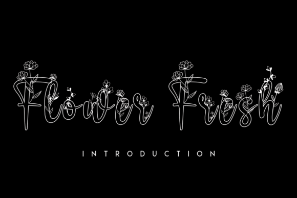 Flower Fresh: A Floral Display Font for Elegant Brand Identities