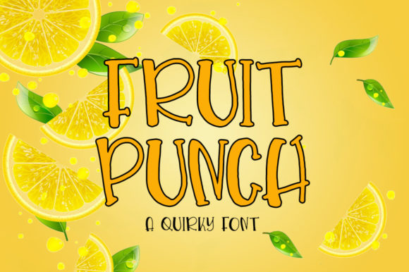 Fruit Punch: A Friendly Display Font for Creative Editorial Design