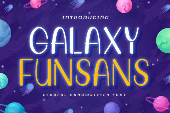 Galaxy Funsans: A Playful Display Font for Digital Branding and Web Design