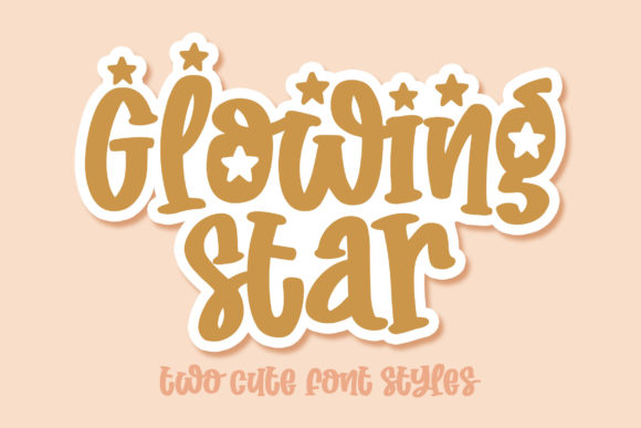Glowing Star: A Playful Font for Brighter Editorial Designs