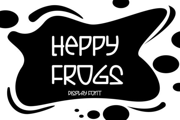 Heppy Frogs: A Modern Display Font for Crafters and Product Designers