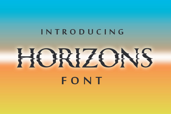 Horizons: A Bold Display Font for Modern Web Design and Digital Branding