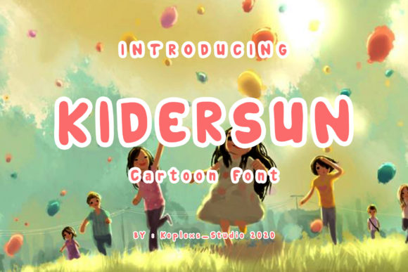 Kidersun: A Sweet & Quirky Display Font for Playful Brand Identities