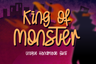 King of Monster: A Cute Display Font for Crafters and Product Designers