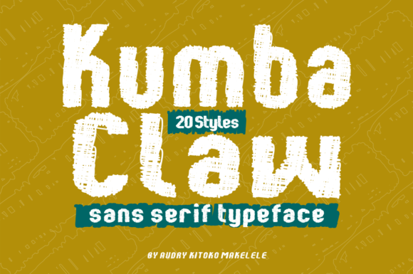 Kumba Claw: A Versatile Display Font for Crafters and Makers