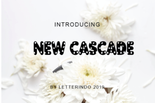 New Cascade: A Playful Display Font for Crafters & Makers