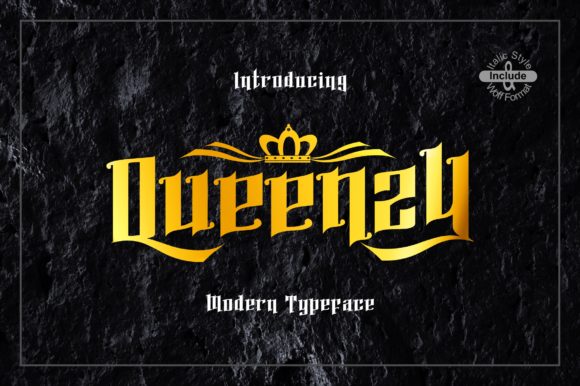 Queenzy: A Vintage Display Font That Brings Nostalgia to Life in Branding