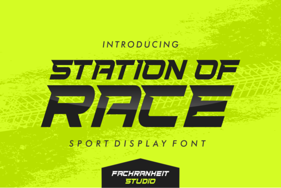 Station of Race: A Bold Display Font for Polished Branding